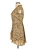 Sunday Best 100% Polyester Animal Print Tan Cocktail Dress Size 00 - photo 5