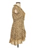 Sunday Best 100% Polyester Animal Print Tan Cocktail Dress Size 00 - photo 4