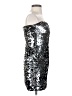 As U Wish Metallic Silver Cocktail Dress Size XS - photo 4