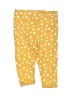 Mud Pie 100% Cotton Polka Dots Yellow Leggings Size 3-6 mo - photo 2