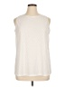 Sampeel Ivory Sleeveless Blouse Size XL - photo 1