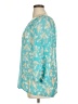 New Directions 100% Polyester Teal Long Sleeve Blouse Size XL - photo 5