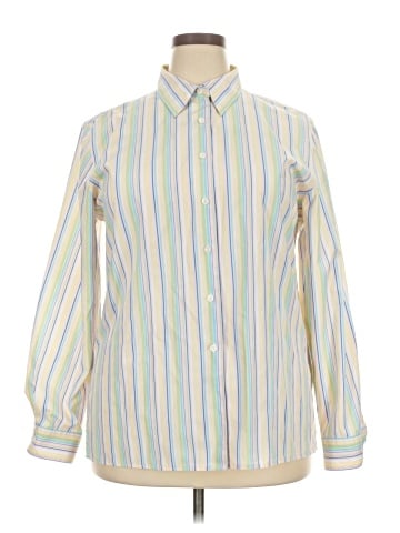 Foxcroft Long Sleeve Button-Down Shirt (view 1)
