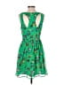 JACK 100% Polyester Tropical Green Casual Dress Size 6 - photo 2
