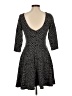 Ali Ro Argyle Gray Casual Dress Size 6 - photo 2