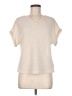 Shein Ivory Short Sleeve Top Size 6 - photo 1
