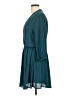 Brigitte Bailey 100% Polyester Solid Teal Casual Dress Size L - photo 5