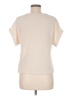 Shein Ivory Short Sleeve Top Size 6 - photo 2