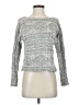 Minkpink 100% Cotton Tweed Silver Pullover Sweater Size S - photo 1