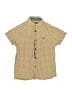 Assorted Brands Polka Dots Tan Short Sleeve Button-Down Shirt Size 5 - 6 - photo 1