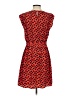 Old Navy 100% Polyester Hearts Red Casual Dress Size S - photo 2