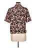 Topshop 100% Polyester Animal Print Pink Short Sleeve Blouse Size 6 - photo 2