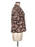 Topshop 100% Polyester Animal Print Pink Short Sleeve Blouse Size 6 - photo 4