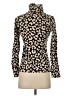 Ann Taylor Animal Print Black Turtleneck Sweater Size XS - photo 2