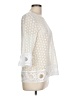 Alfani 100% Polyester White 3/4 Sleeve Top Size L (petite) - photo 4