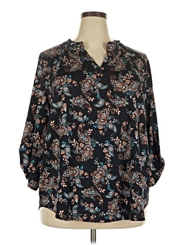 Perseption Concept 3/4 Sleeve Blouse (view 1)