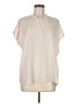Versona 100% Polyester Ivory Short Sleeve Blouse Size M - photo 1