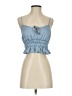 Cotton Candy LA 100% Polyester Blue Tank Top Size S - photo 1