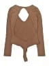 CLYQUE Brown Bodysuit Size S - photo 2