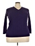 Basic Editions 100% Acrylic Purple Pullover Sweater Size 2X - photo 1