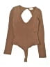 CLYQUE Brown Bodysuit Size S - photo 1