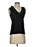 Chaps 100% Cotton Black Sleeveless Blouse Size S - photo 1