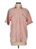Madewell Pink Short Sleeve Button-Down Shirt Size S - photo 1