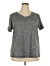 Ideology 100% Polyester Gray Short Sleeve Top Size 2X - photo 1