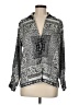 Zara Paisley Silver 3/4 Sleeve Blouse Size M - photo 1