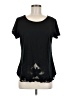 Adiva Black Short Sleeve T-Shirt Size M - photo 1