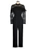 Slate & Willow Floral Solid Black Jumpsuit Size 2 - photo 1