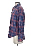 Roots 100% Cotton Plaid Blue Long Sleeve Button-Down Shirt Size S - photo 5