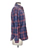Roots 100% Cotton Plaid Blue Long Sleeve Button-Down Shirt Size S - photo 4