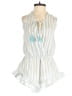Miken 100% Polyester Stripes White Romper Size XS - photo 1
