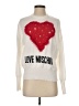 Love Moschino Hearts White Pullover Sweater Size 4 - photo 1