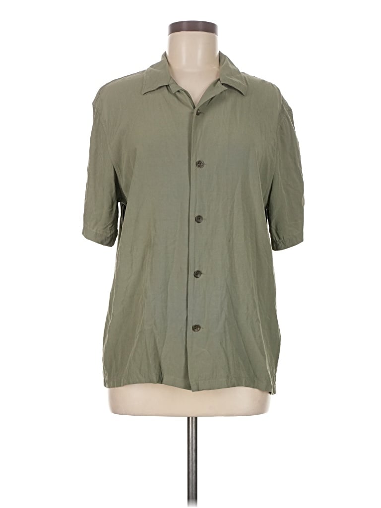 Pre-owned Rag & Bone 3/4 Sleeve Button Down Shirt In Green