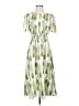 Assorted Brands Print Green Casual Dress Size 4 - photo 1