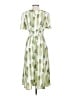 Assorted Brands Print Green Casual Dress Size 4 - photo 2