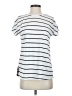 Unbranded Stripes White Short Sleeve T-Shirt Size S - photo 1