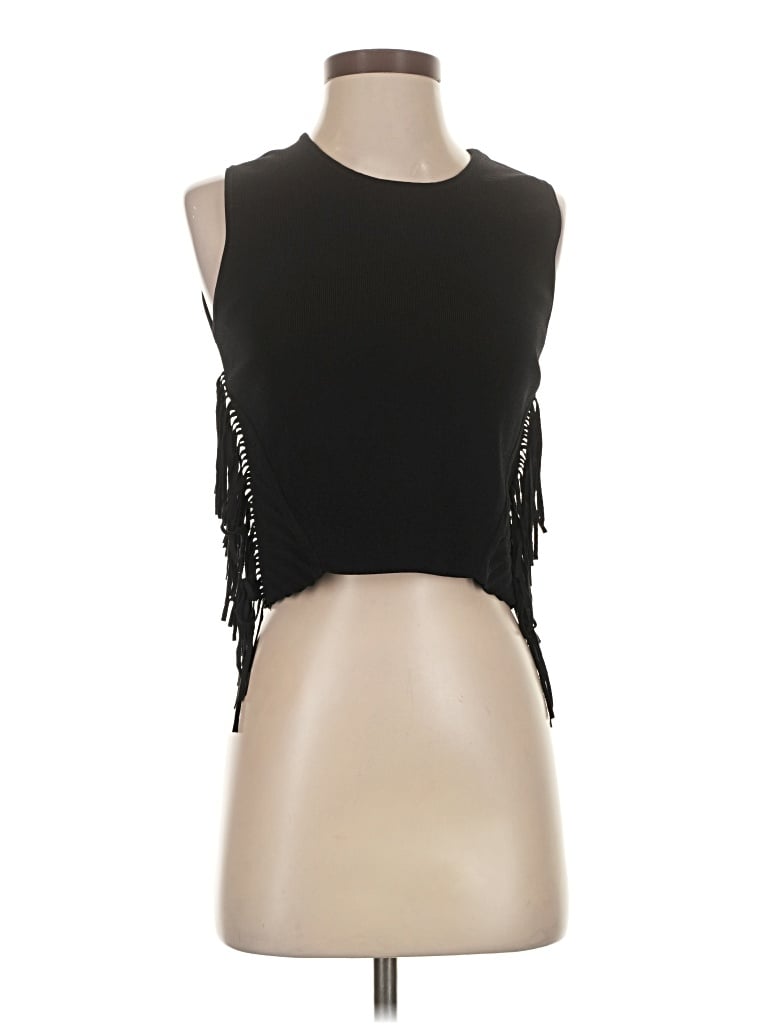 Pre-owned Lucy Paris Sleeveless Blouse In Black