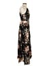 Shein 100% Polyester Floral Black Casual Dress Size S - photo 4