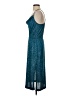 Assorted Brands Stars Teal Blue Cocktail Dress Size S (estimated) - photo 5