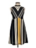 Zara Basic 100% Polyester Stripes Yellow Casual Dress Size XS - photo 1
