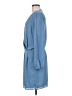 Three Eighty Two 100% Polyester Solid Blue Casual Dress Size M - photo 5