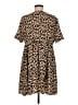 Unbranded 100% Polyester Animal Print Tan Casual Dress Size M - photo 2