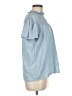 Downeast 100% Lyocell Blue Short Sleeve Blouse Size M - photo 4
