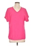 Shein 100% Polyester Pink Short Sleeve Top Size L - photo 1