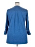 Unbranded Blue 3/4 Sleeve Top Size 2X - photo 2