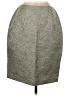 Kay Unger Chevron-herringbone Gray Wool Skirt Size 8 - photo 1
