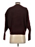 Zara Color Block Burgundy Pullover Sweater Size XS - photo 2